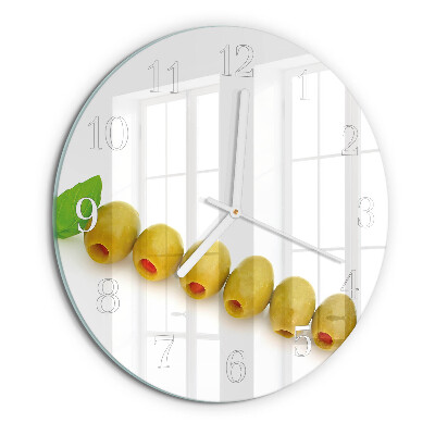 Horloge ronde Olives