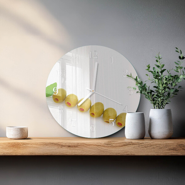 Horloge ronde Olives