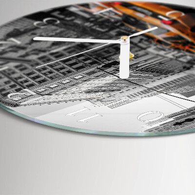 Horloge ronde Taxi de New York