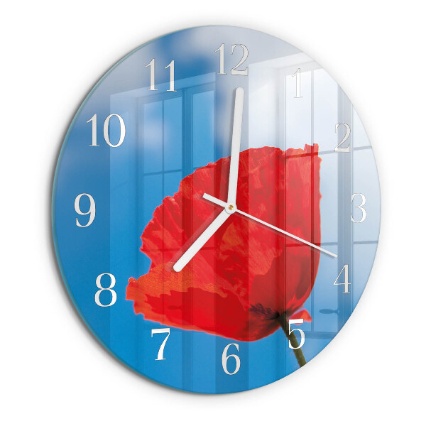Horloge ronde Pavot
