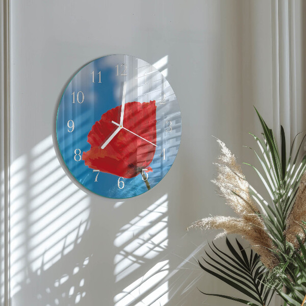 Horloge ronde Pavot