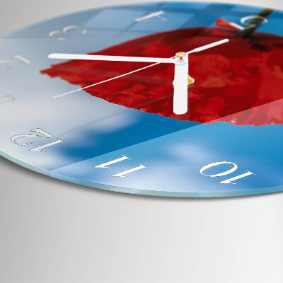 Horloge ronde Pavot