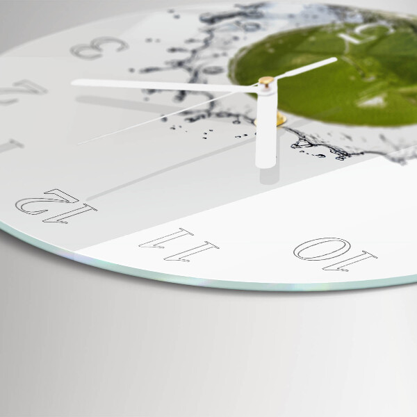 Horloge ronde Eau de chaux
