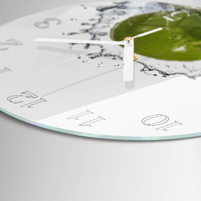 Horloge ronde Eau de chaux