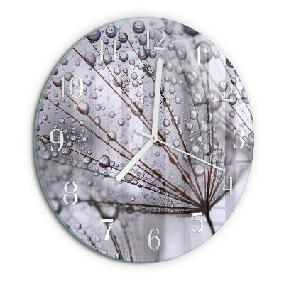 Horloge ronde Pissenlit