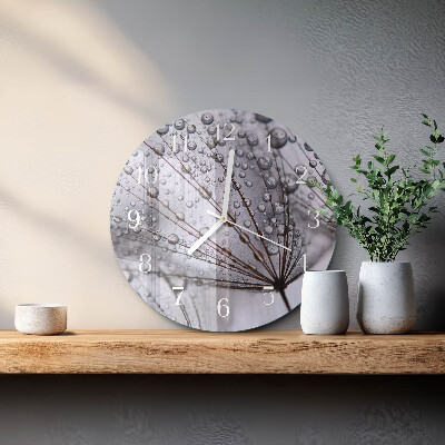 Horloge ronde Pissenlit