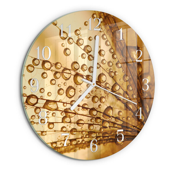 Horloge ronde Pissenlit