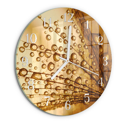 Horloge ronde Pissenlit