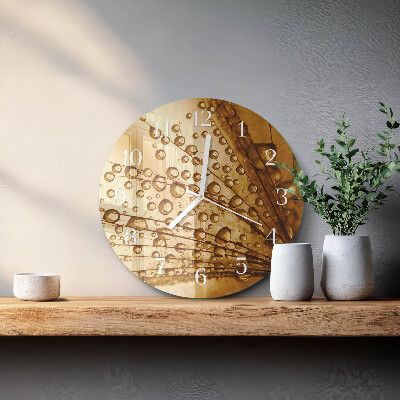 Horloge ronde Pissenlit