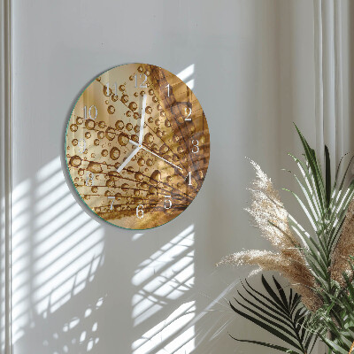 Horloge ronde Pissenlit