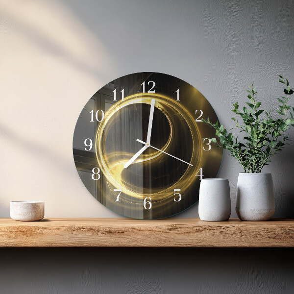 Horloge ronde Cercle d'abstraction