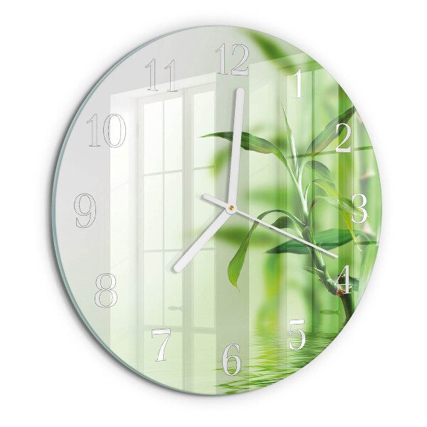 Horloge ronde Bambou