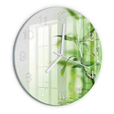 Horloge ronde Bambou