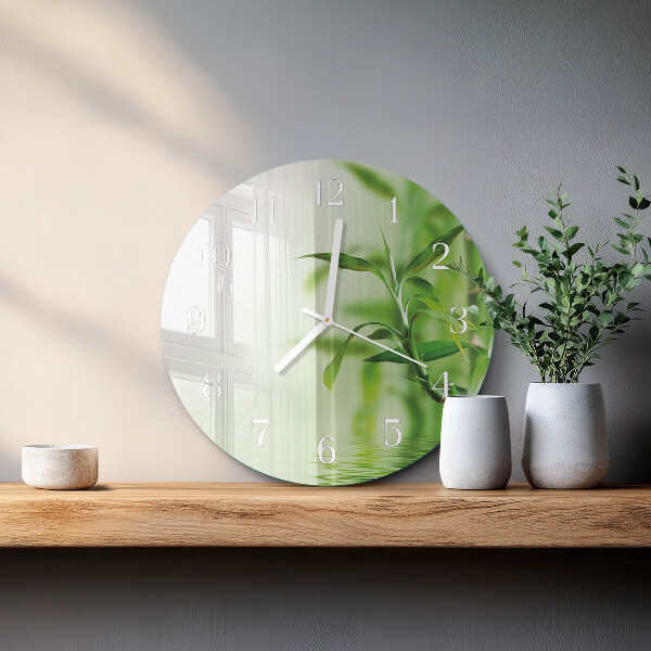 Horloge ronde Bambou