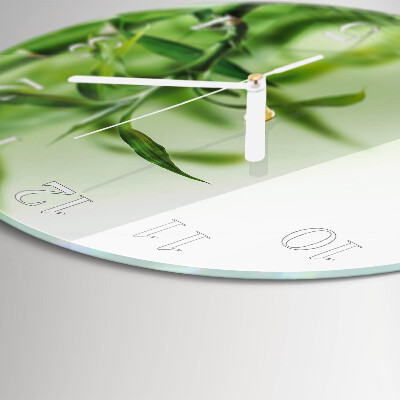Horloge ronde Bambou