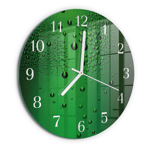 Horloge ronde Gouttes d'eau