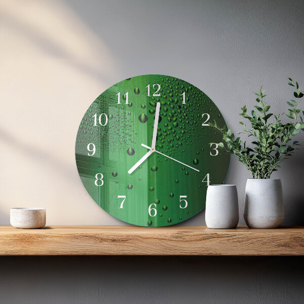 Horloge ronde Gouttes d'eau