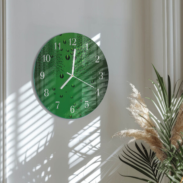 Horloge ronde Gouttes d'eau