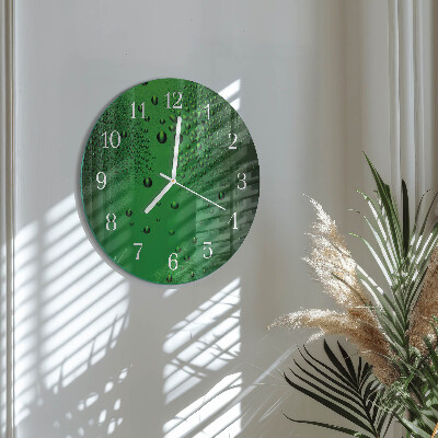 Horloge ronde Gouttes d'eau