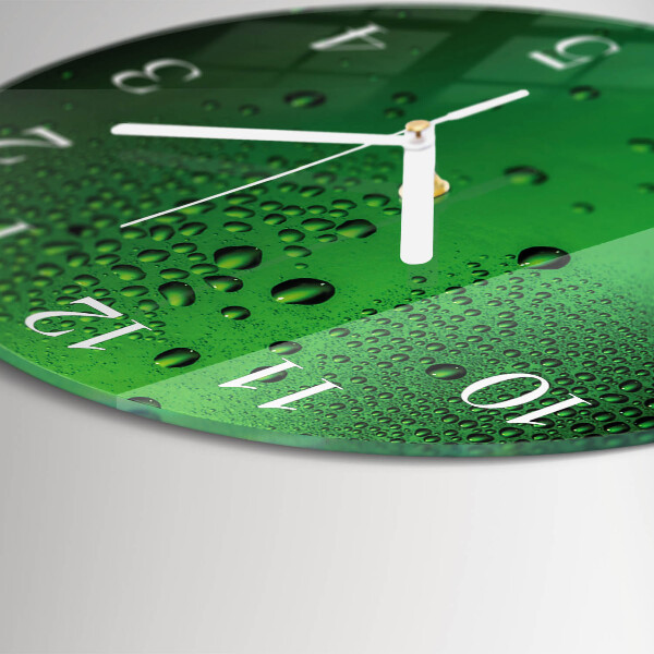 Horloge ronde Gouttes d'eau