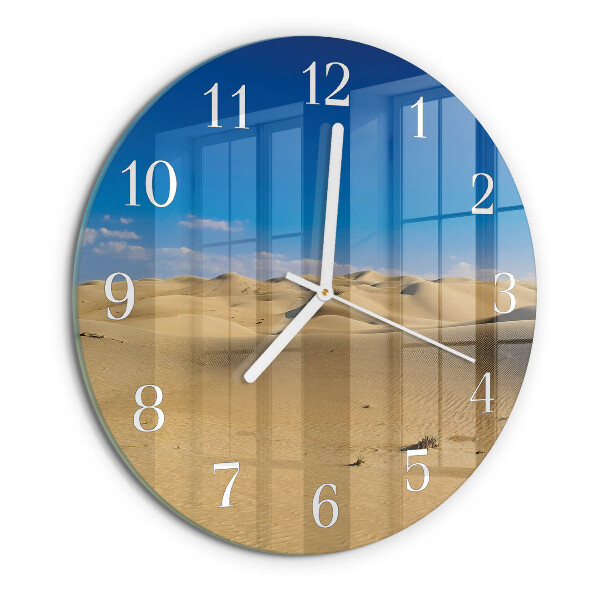 Horloge ronde Désert