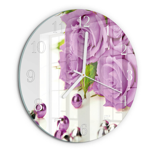 Horloge ronde Roses