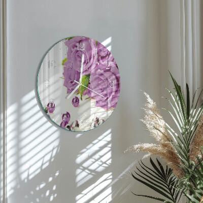 Horloge ronde Roses
