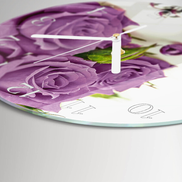 Horloge ronde Roses