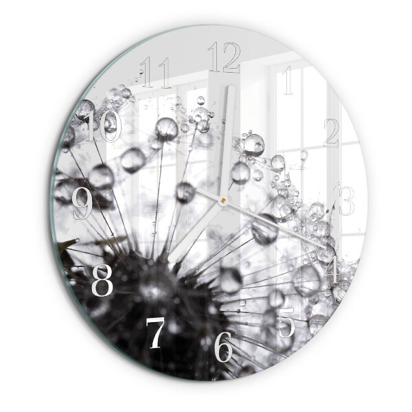 Horloge ronde Pissenlit