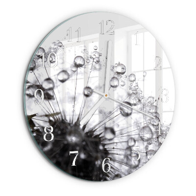 Horloge ronde Pissenlit