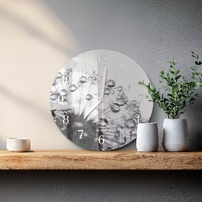 Horloge ronde Pissenlit