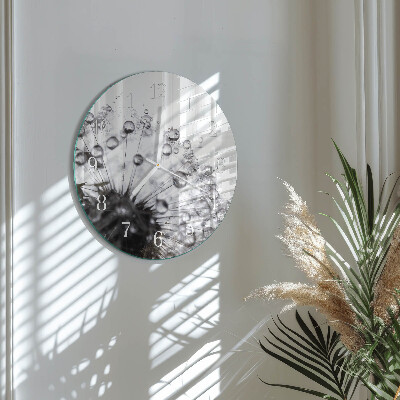 Horloge ronde Pissenlit
