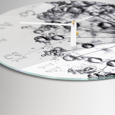 Horloge ronde Pissenlit