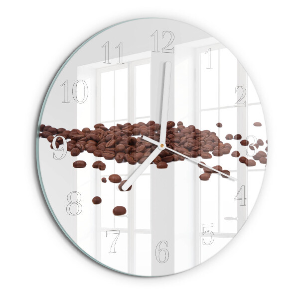 Horloge ronde Café en grains