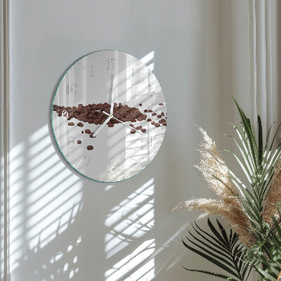 Horloge ronde Café en grains