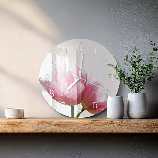 Horloge ronde Tulipes