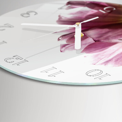 Horloge ronde Tulipes