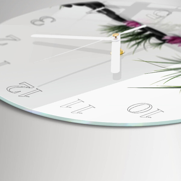 Horloge ronde Fleur de lotus