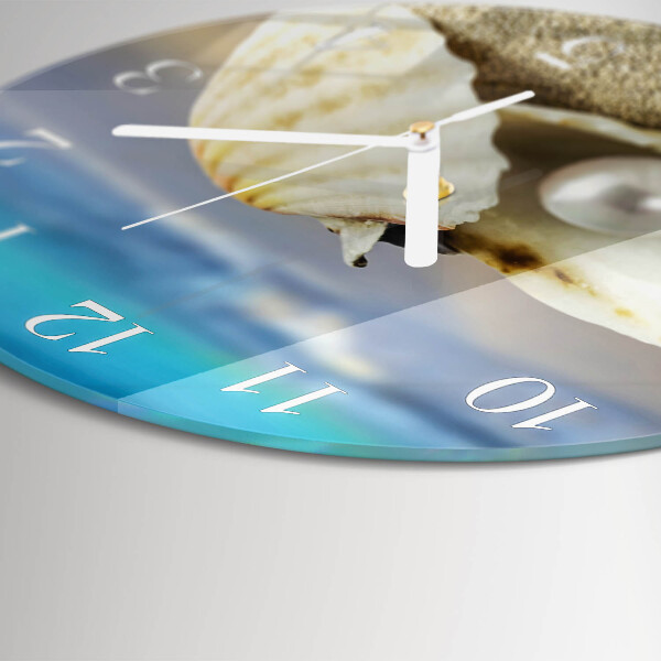 Horloge ronde Perle de coquillage