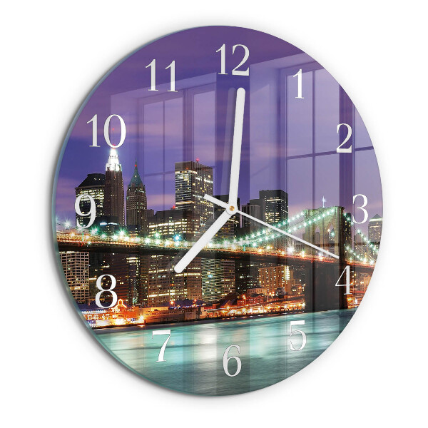 Horloge ronde Pont Horizon