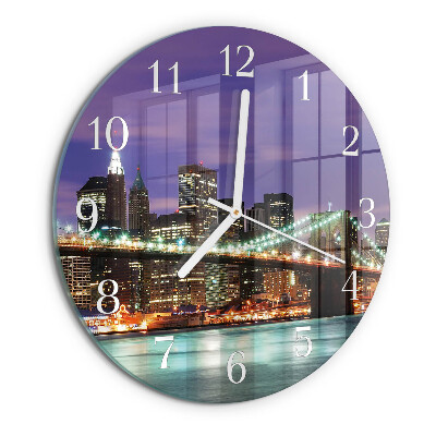 Horloge ronde Pont Horizon