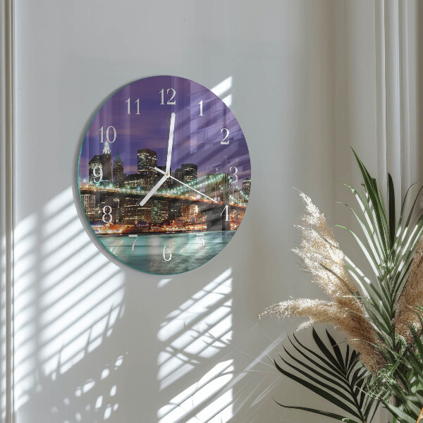 Horloge ronde Pont Horizon