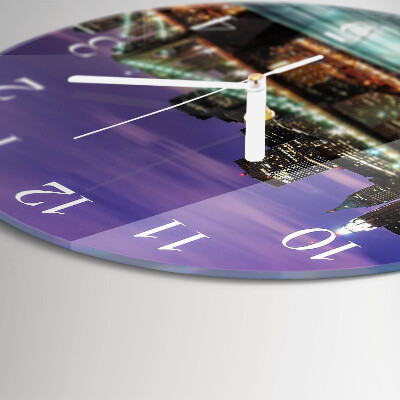 Horloge ronde Pont Horizon