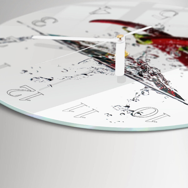 Horloge ronde piments