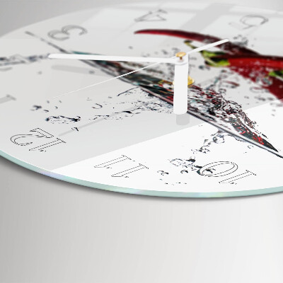 Horloge ronde piments