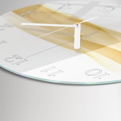 Horloge ronde Vague abstraite