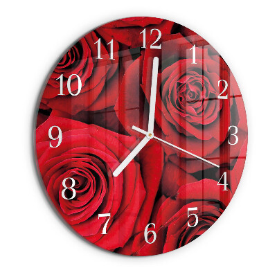 Horloge ronde Roses