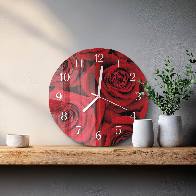 Horloge ronde Roses