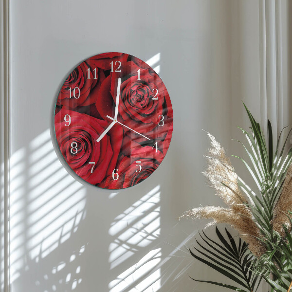 Horloge ronde Roses
