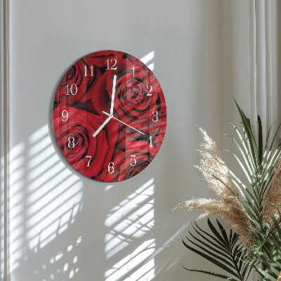 Horloge ronde Roses